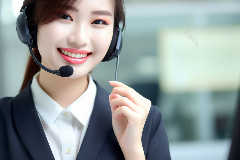 穿着工装的话务员客服美女,高清,摄影图,摄影图片,图片大全,摄影图免费下载